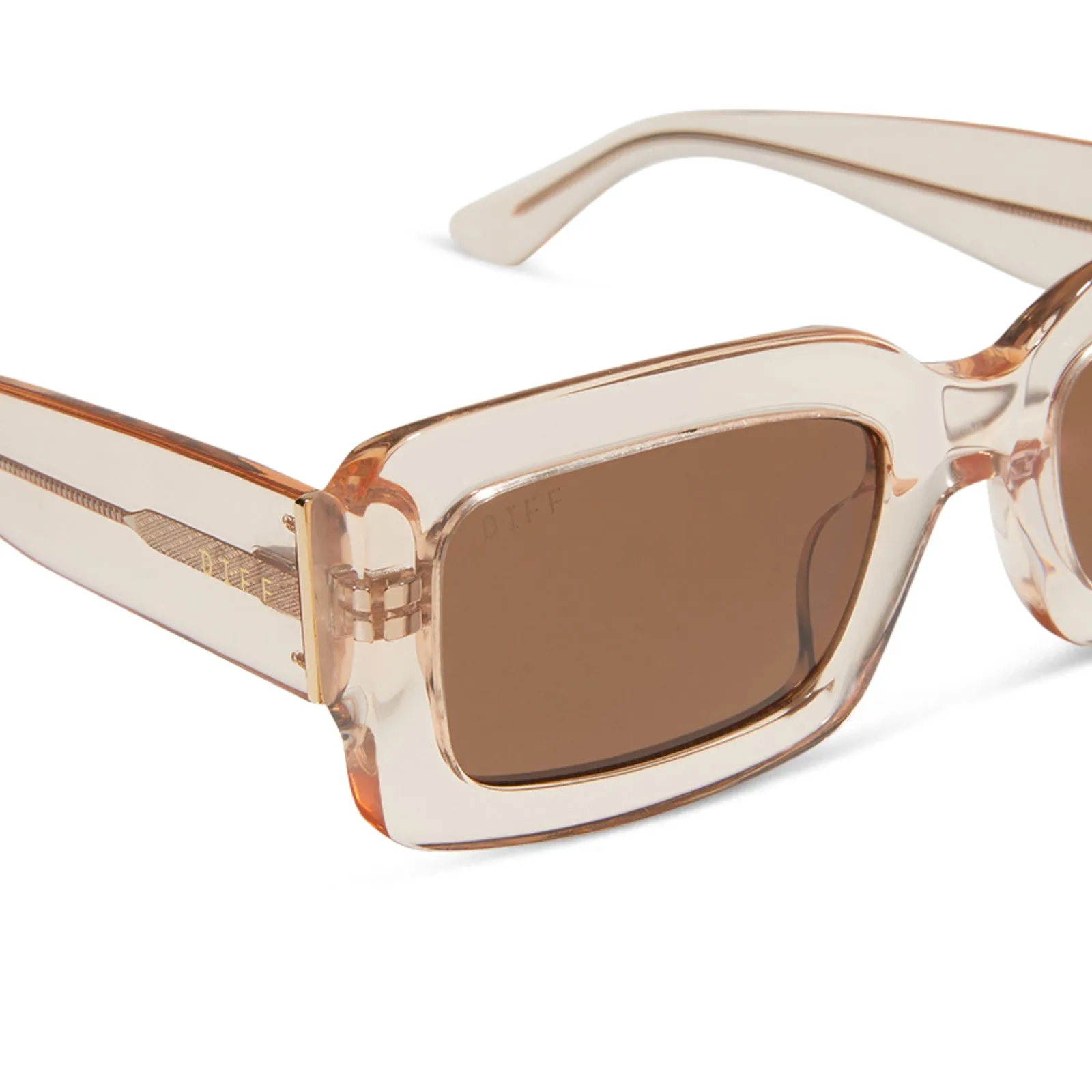 INDY - VINTAGE ROSE CRYSTAL   BROWN SUNGLASSES