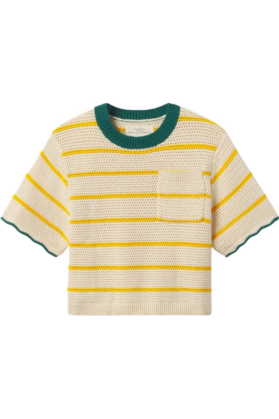 Jules Sweater T-Shirt | Yellow Stripe