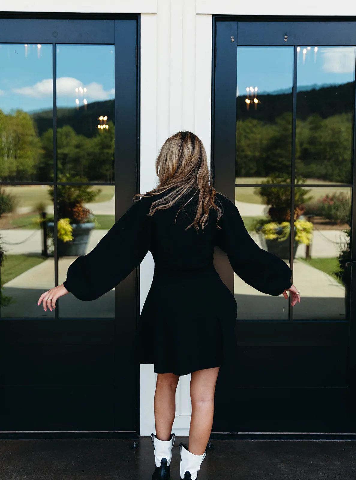 Juliette Sweater Dress - Black