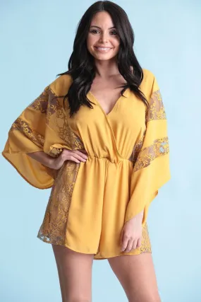 KIMONO STYLE SLEEVES ROMPER