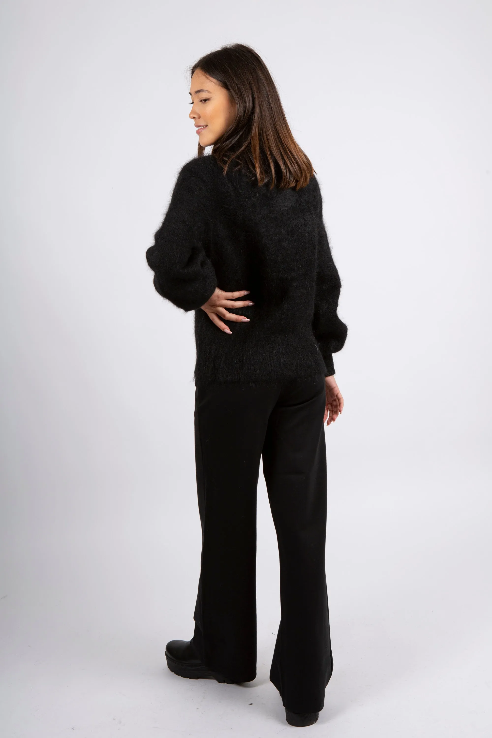 Laura Mohair Cardigan - Black