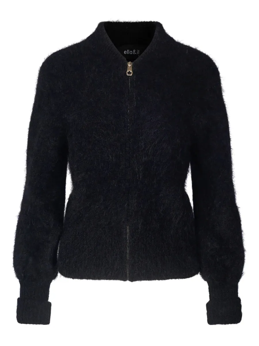 Laura Mohair Cardigan - Black