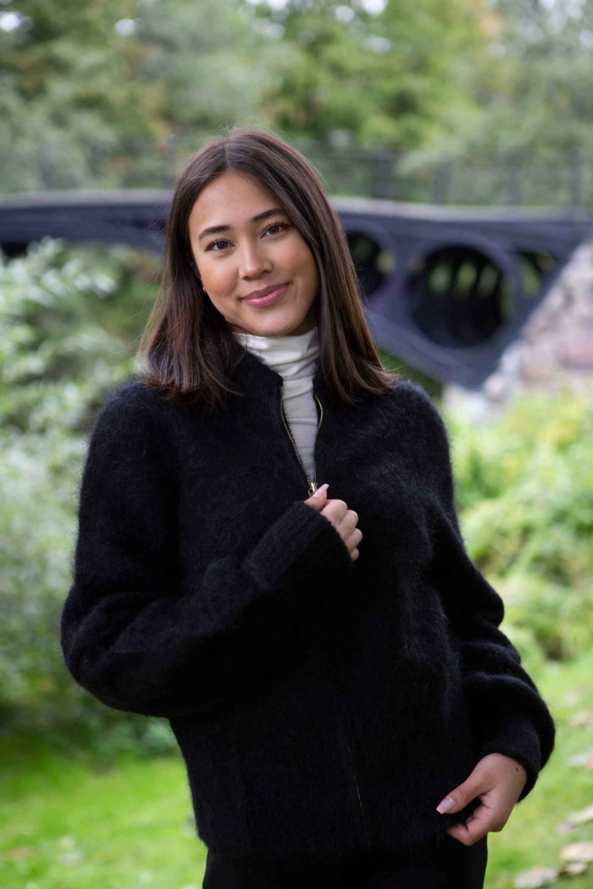 Laura Mohair Cardigan - Black