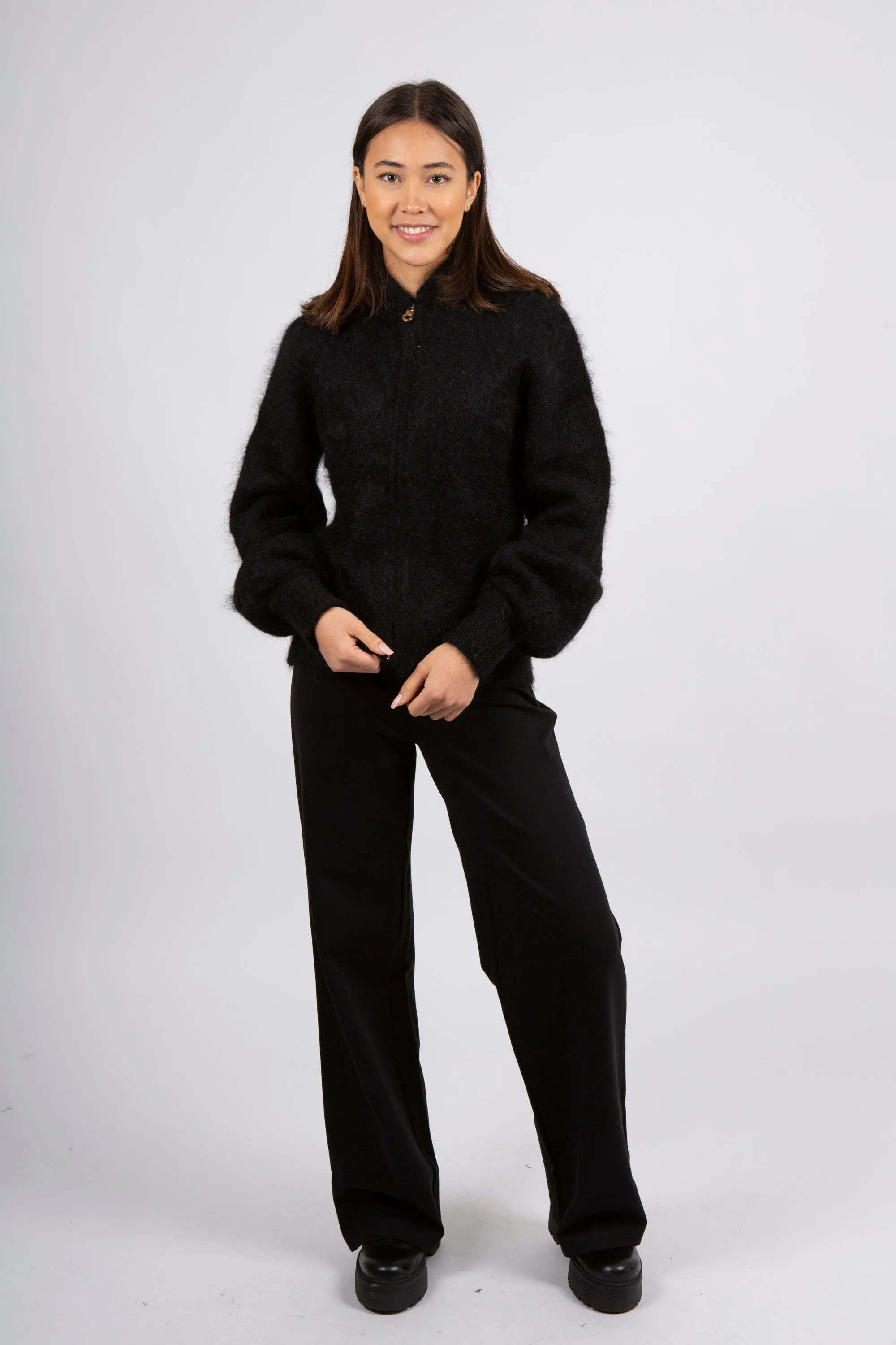 Laura Mohair Cardigan - Black