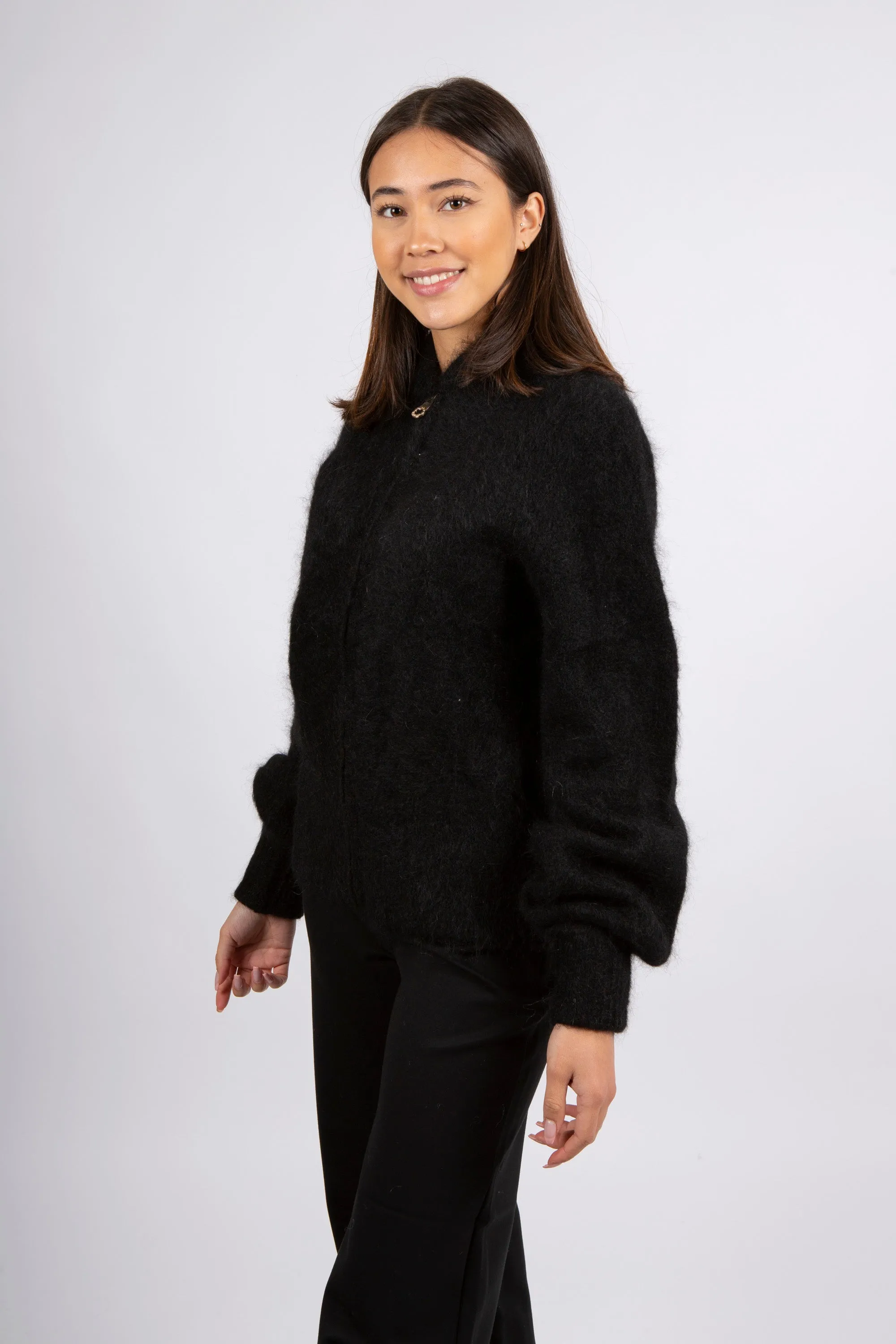 Laura Mohair Cardigan - Black