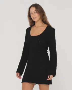 Leo Long Sleeve Knit Mini Dress
