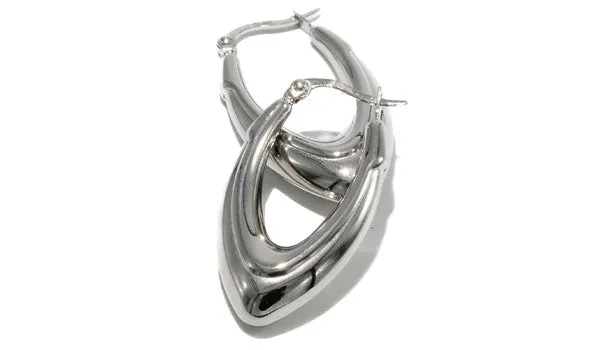 Lightweight Chunky Long V-Shaped Earrings