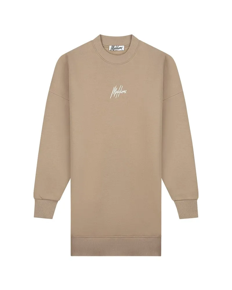 Malelions Women Kylie Sweater Dress | Taupe