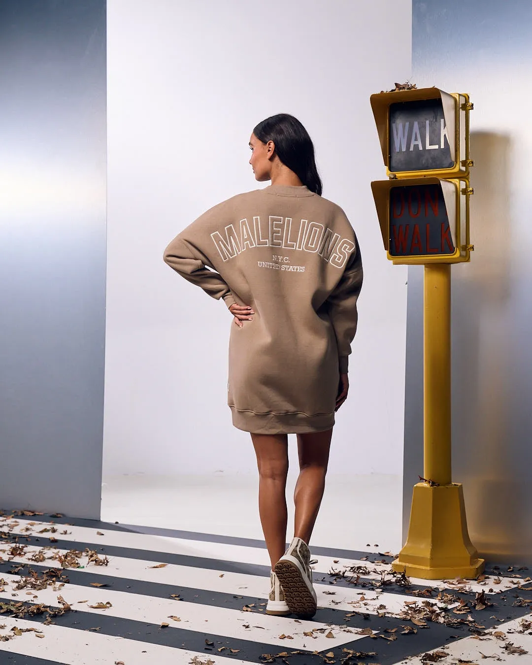 Malelions Women Kylie Sweater Dress | Taupe