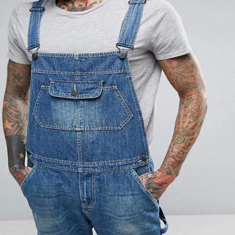Men's Casual Denim Overalls 94524594Y