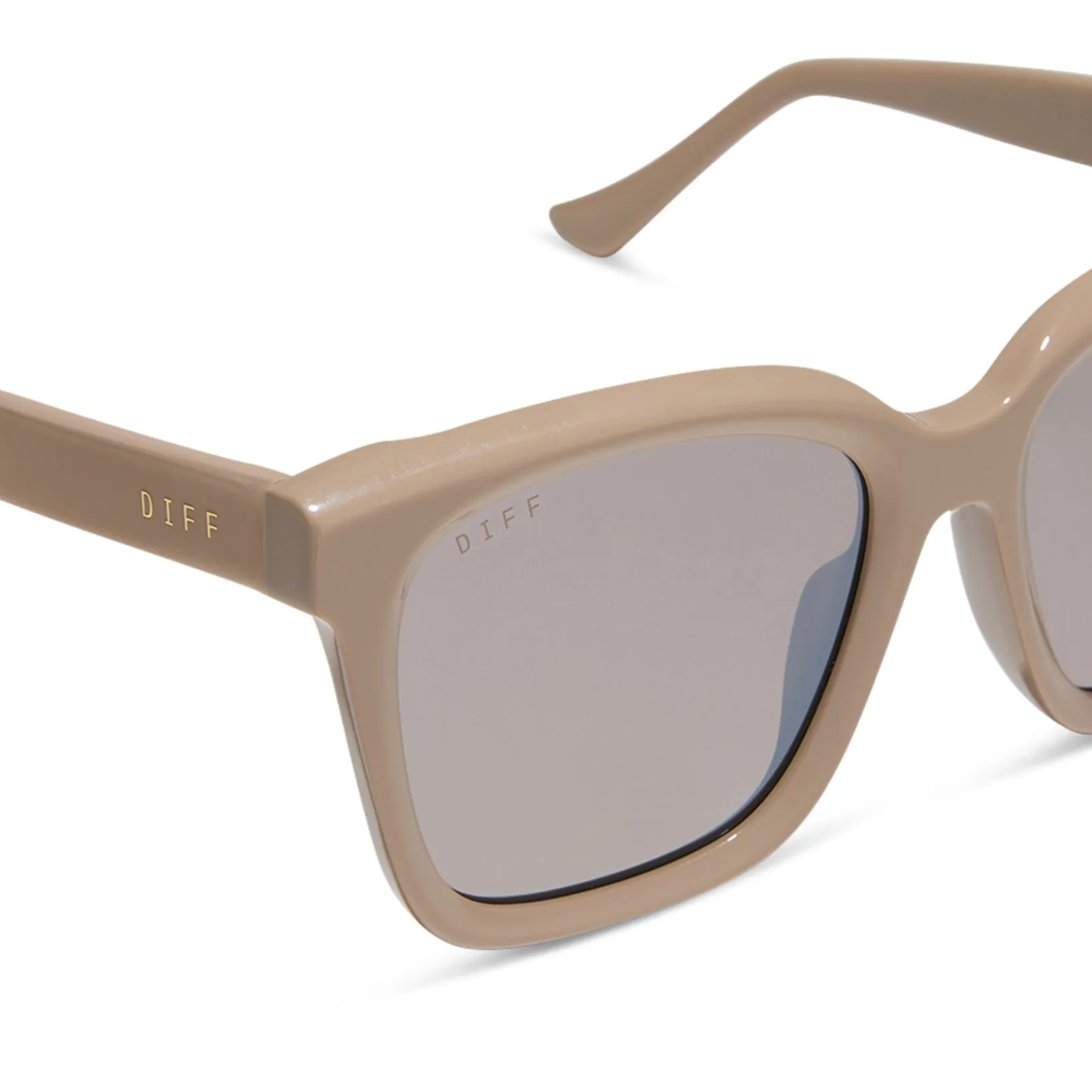 MEREDITH - ALMOND   SILVER FLASH   POLARIZED SUNGLASSES