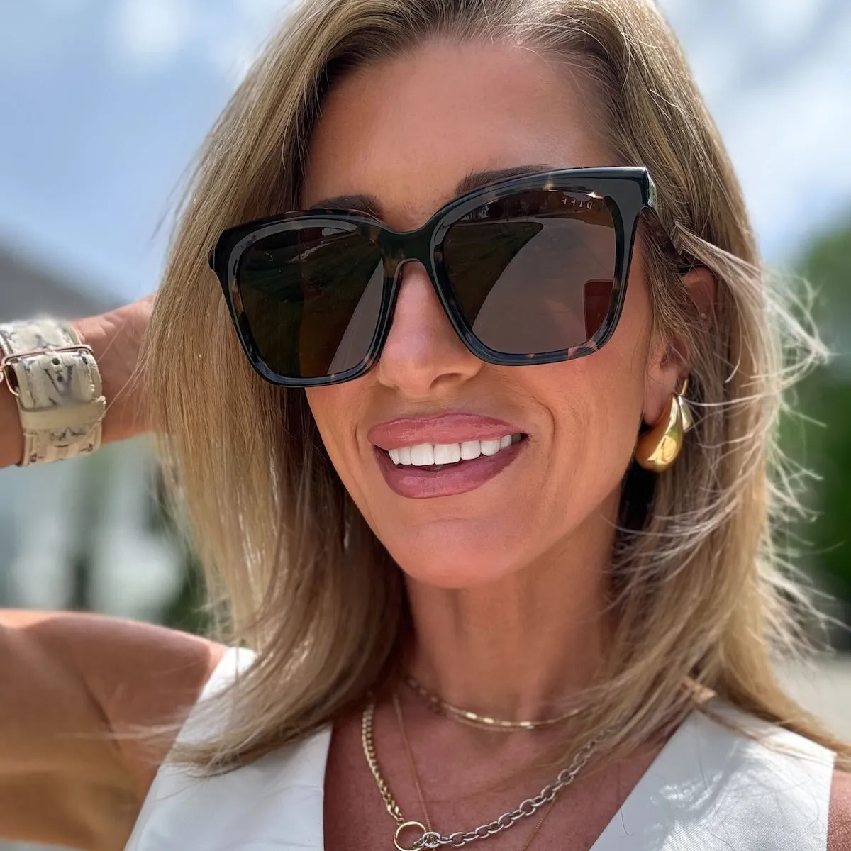 MEREDITH - BLACK   GREY SUNGLASSES