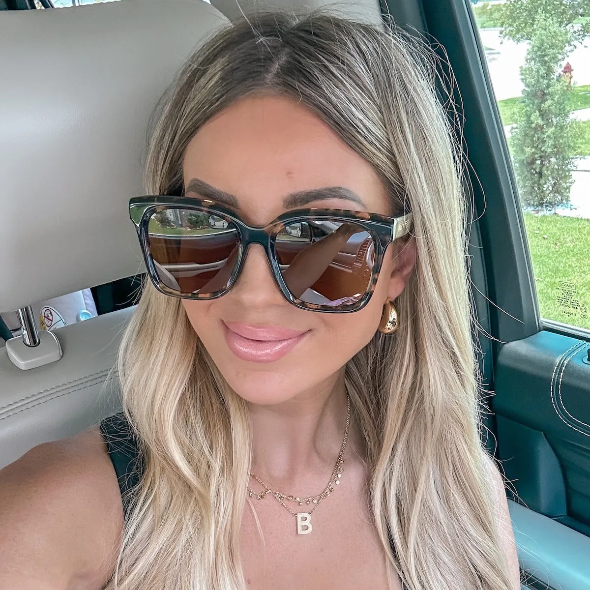 MEREDITH - BLACK   GREY SUNGLASSES