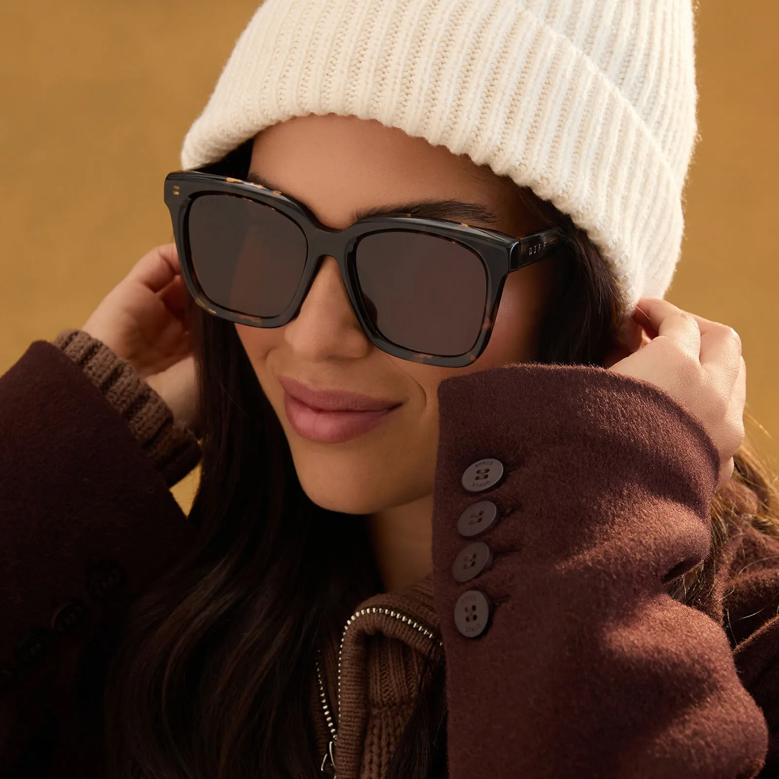 MEREDITH - ESPRESSO TORTOISE   BROWN   POLARIZED SUNGLASSES