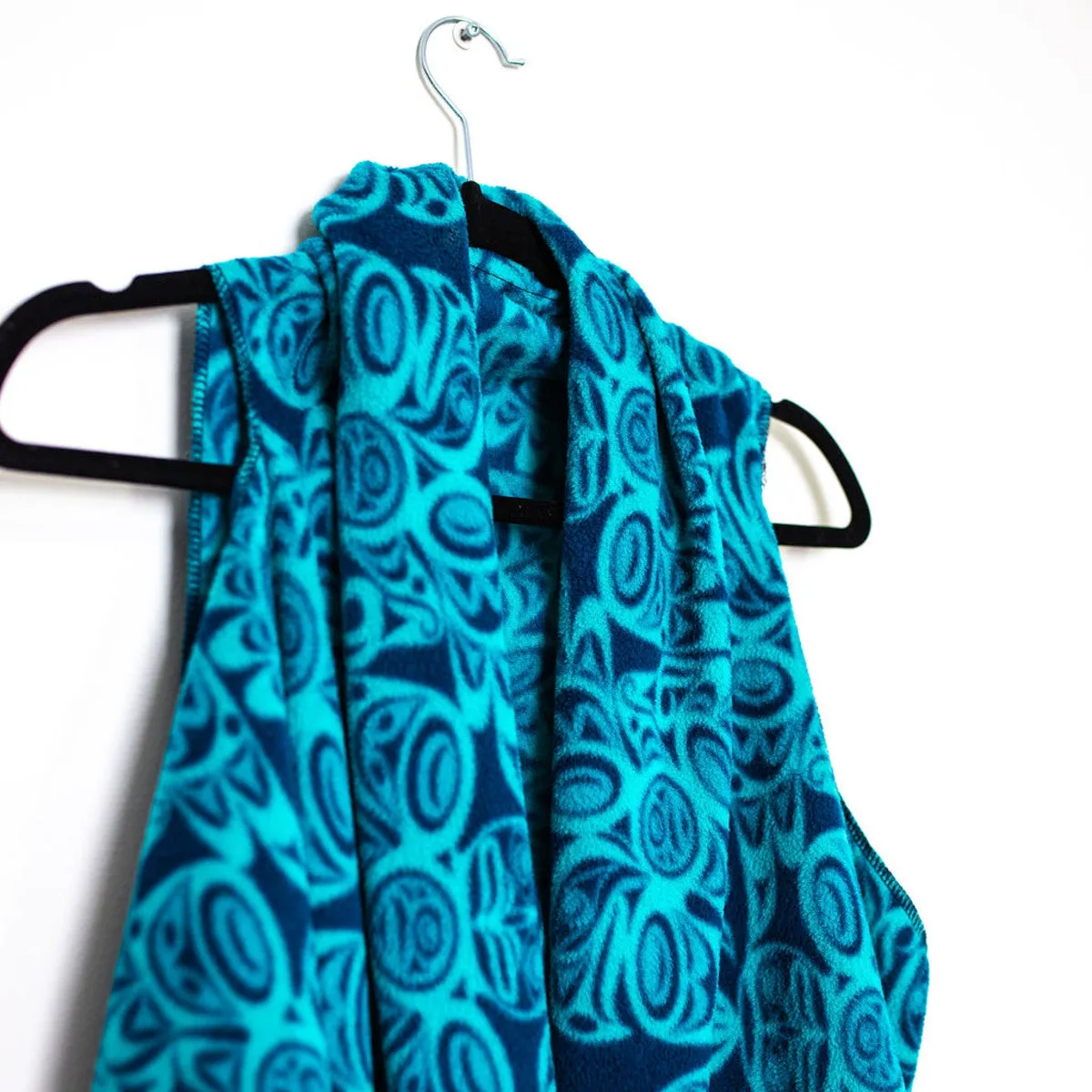Multi-Use Fleece Cape - Salish Eagle by Joe Wilson-Sxwaset