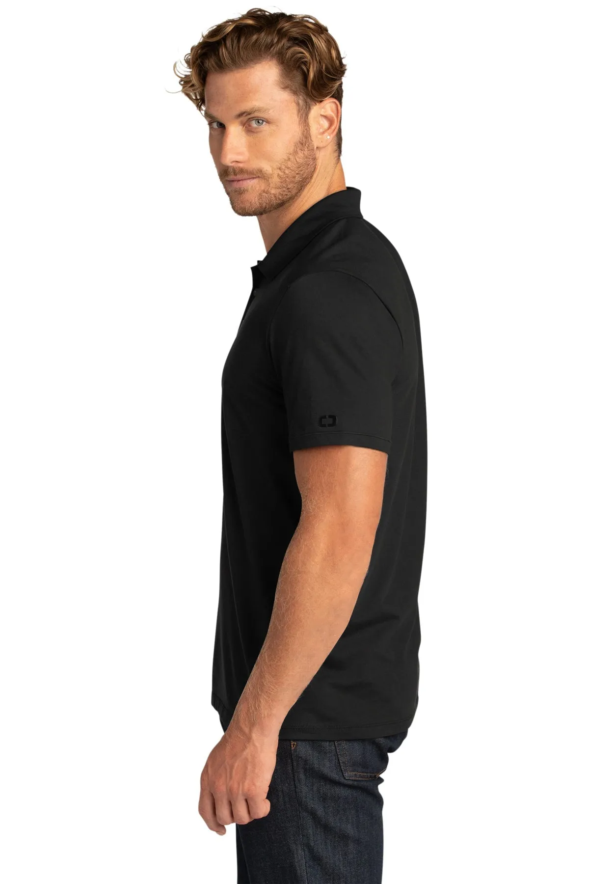 OGIO Code Stretch Polo Blacktop