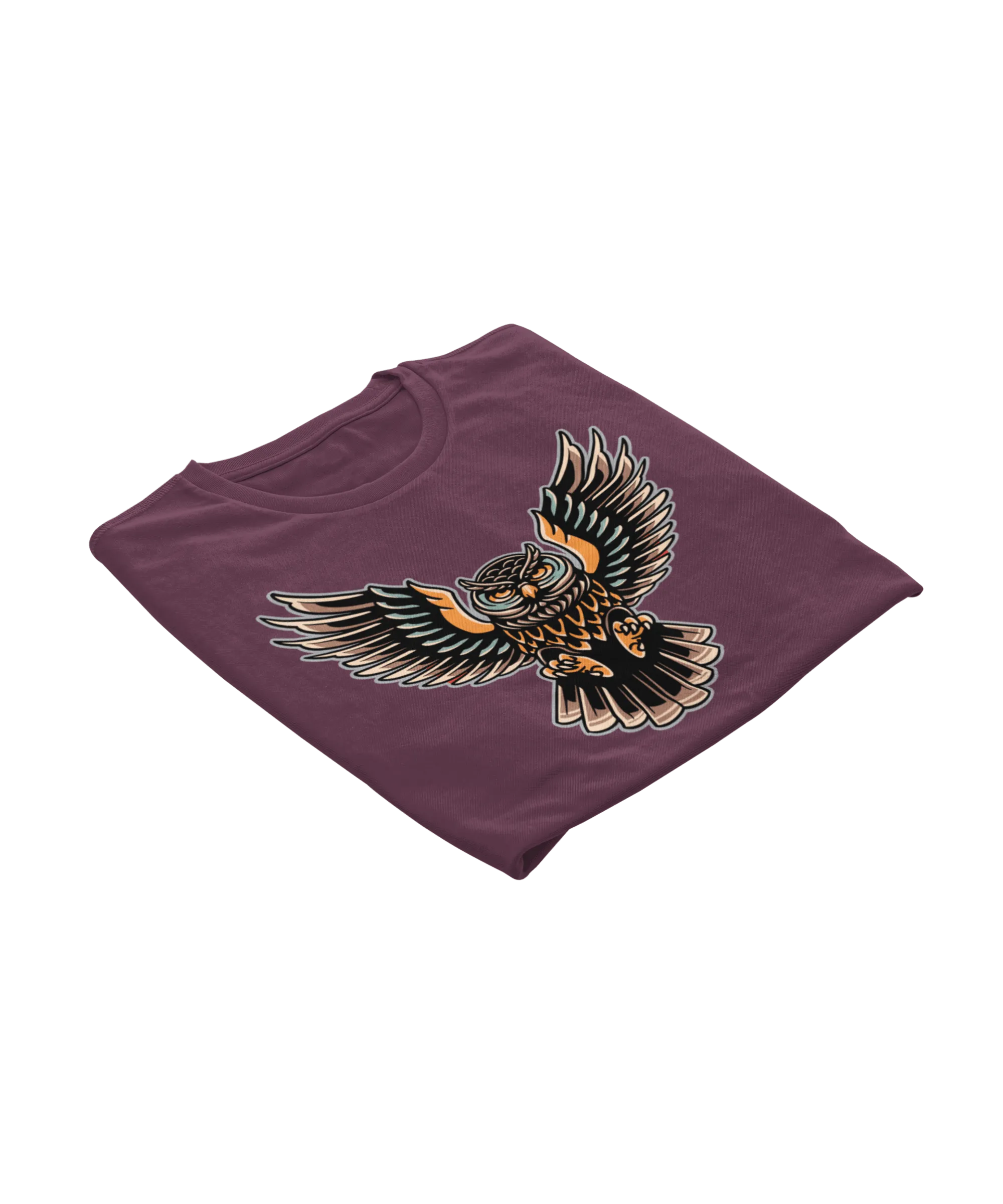 Owl Tattoo Design Adult T-Shirt