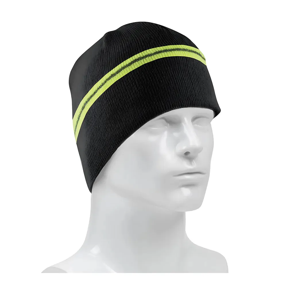 PIP 360-BEANNIEBK Winter Beannie Cap with Reflective Stripe