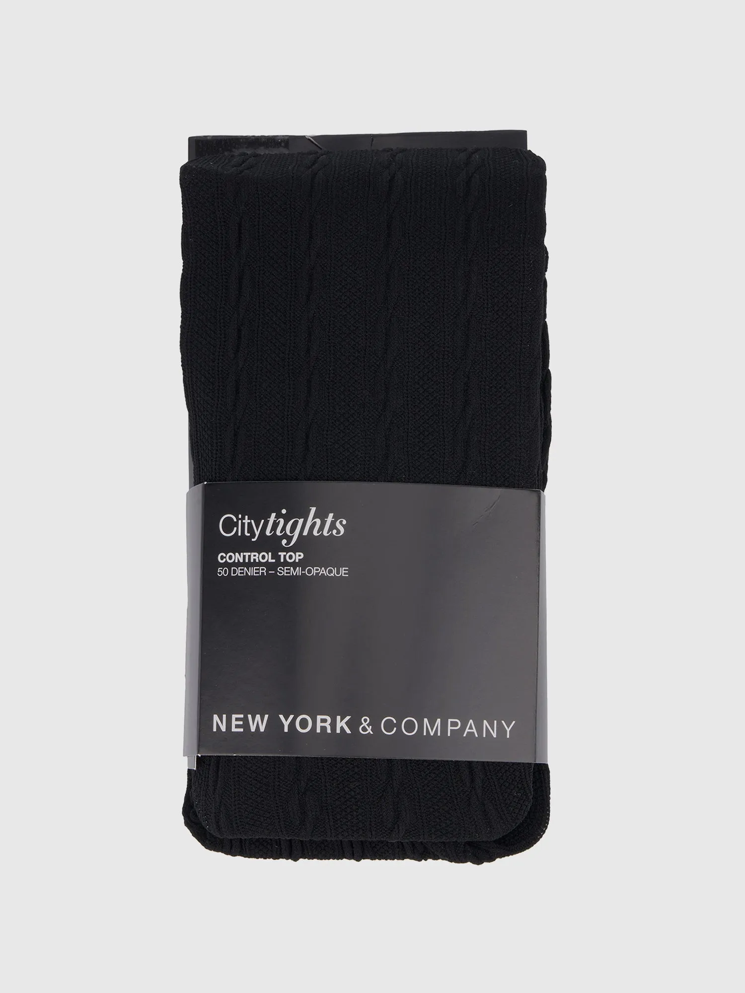 Plus Cable Opaque Tights