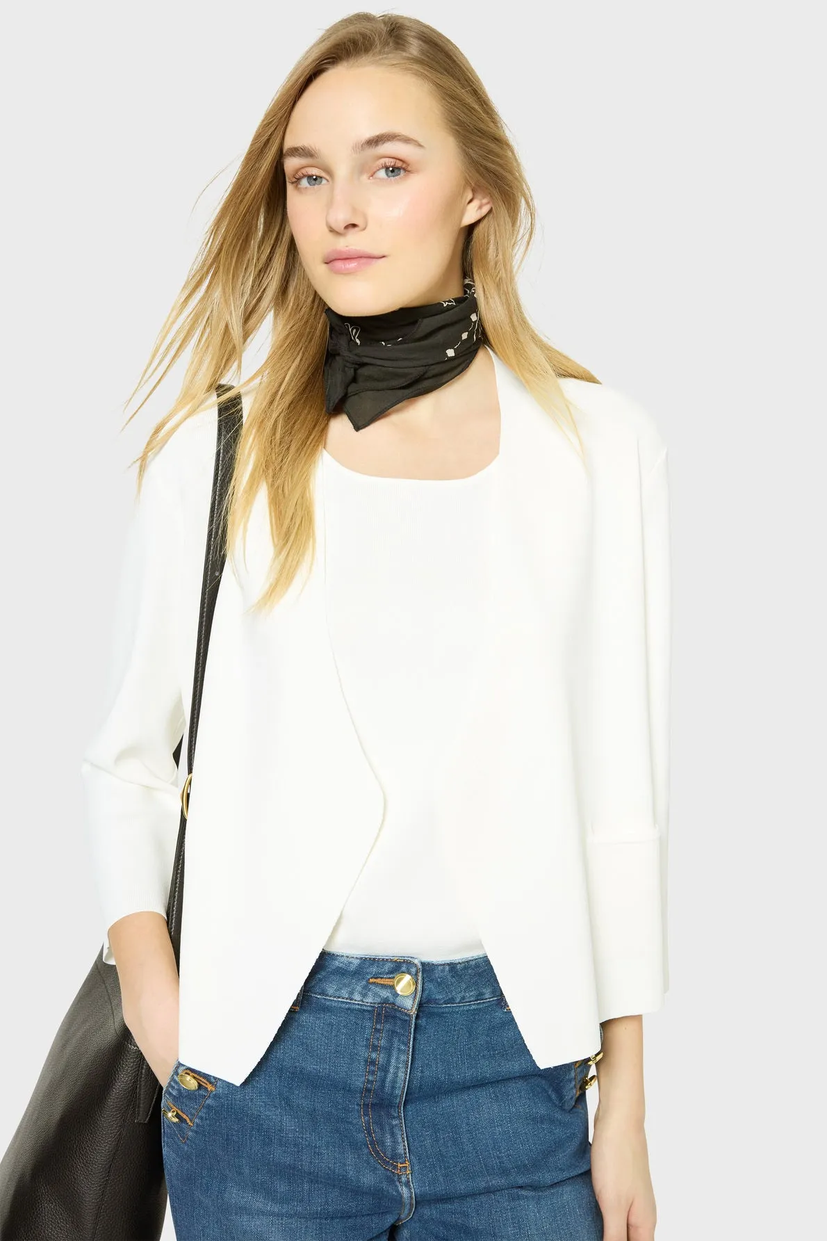 Pullover/vest Janel Dbu39b228 White