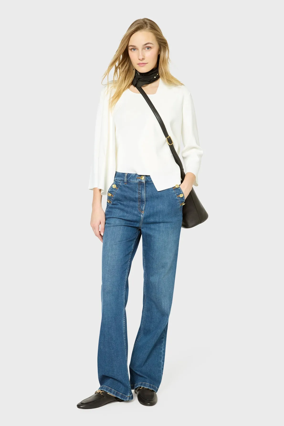 Pullover/vest Janel Dbu39b228 White