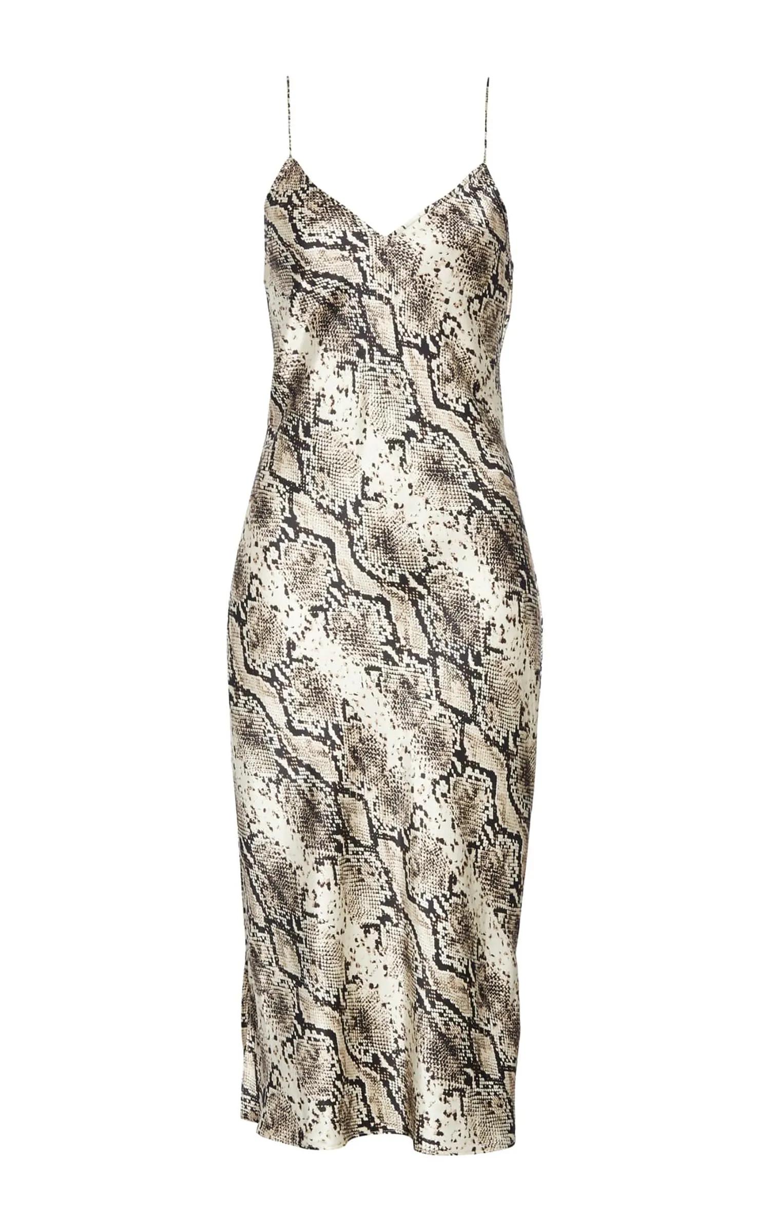 Raven Snake Slip Dress
