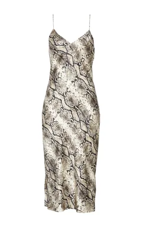 Raven Snake Slip Dress