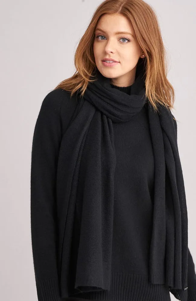 Repeat Organic Cashmere Scarf Black