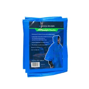 Rock n River Unisex Heavyweight Poncho (Blue)
