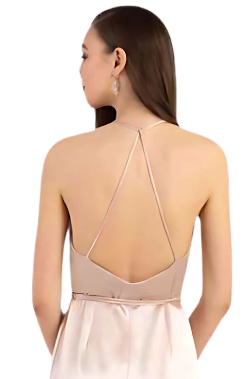 Satin High Split Maxi Evening Dress