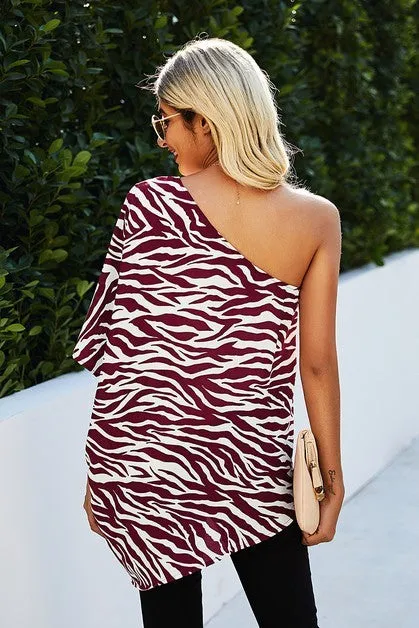 Savanna Style One-Shoulder Top