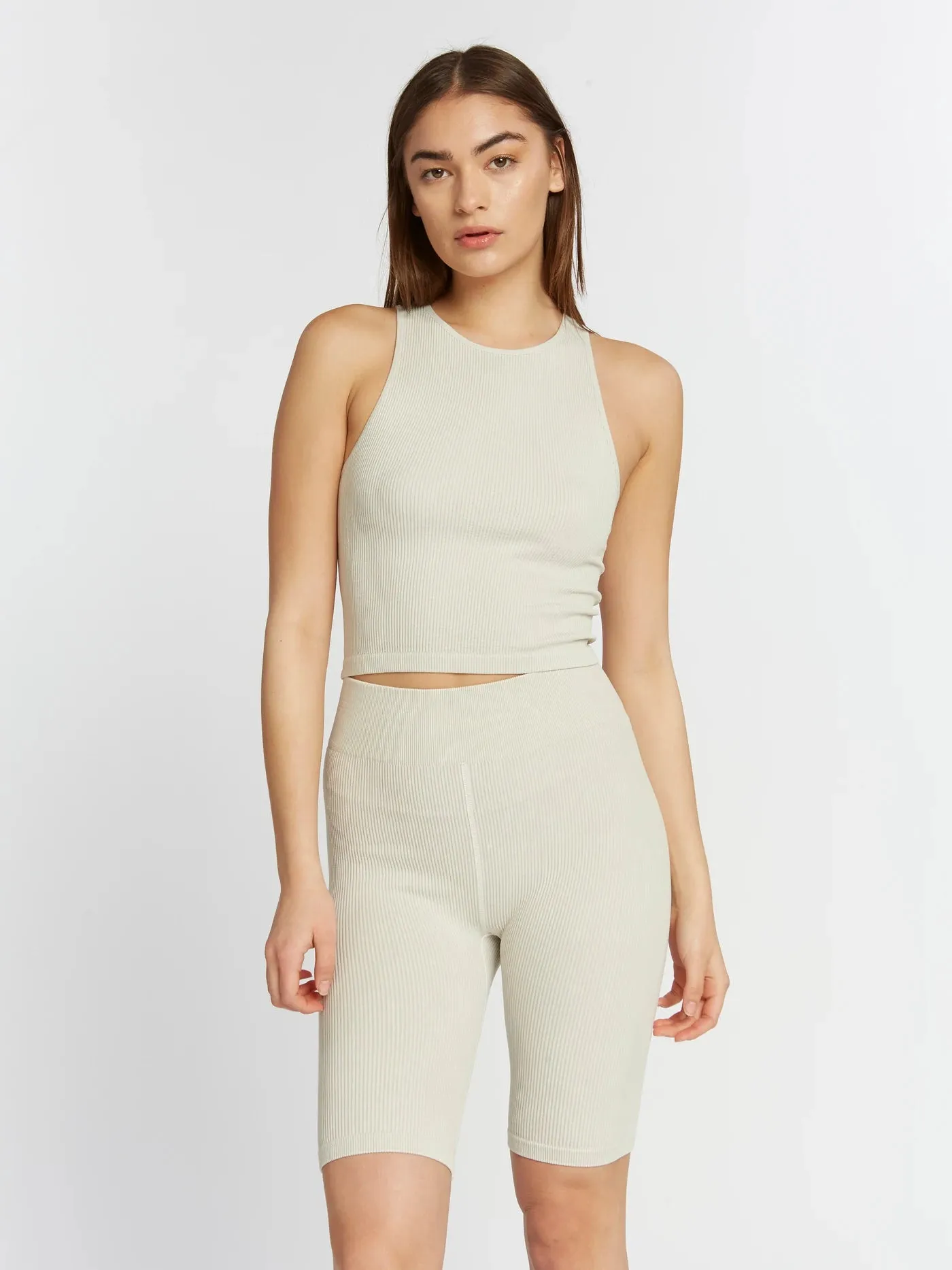 Seamless Ribbed Cropped Tank