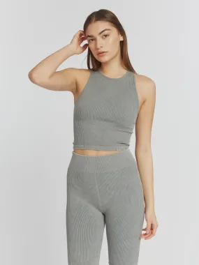 Seamless Ribbed Cropped Tank
