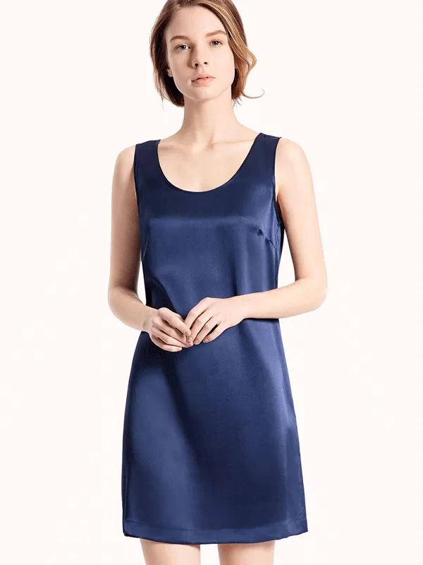 Silk tank top dress short luxury Nightgown