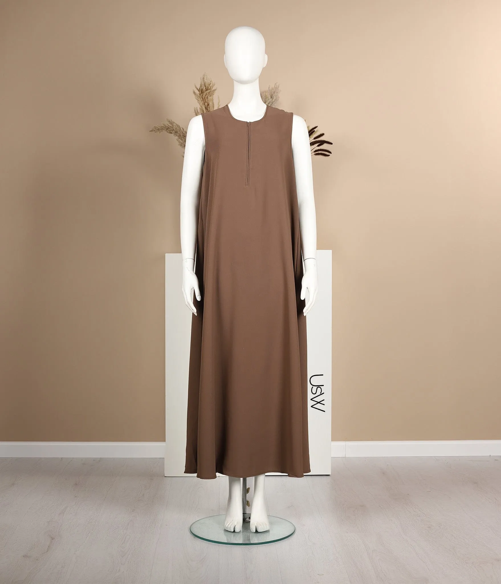 Slip Dress TAYMA - Coffee