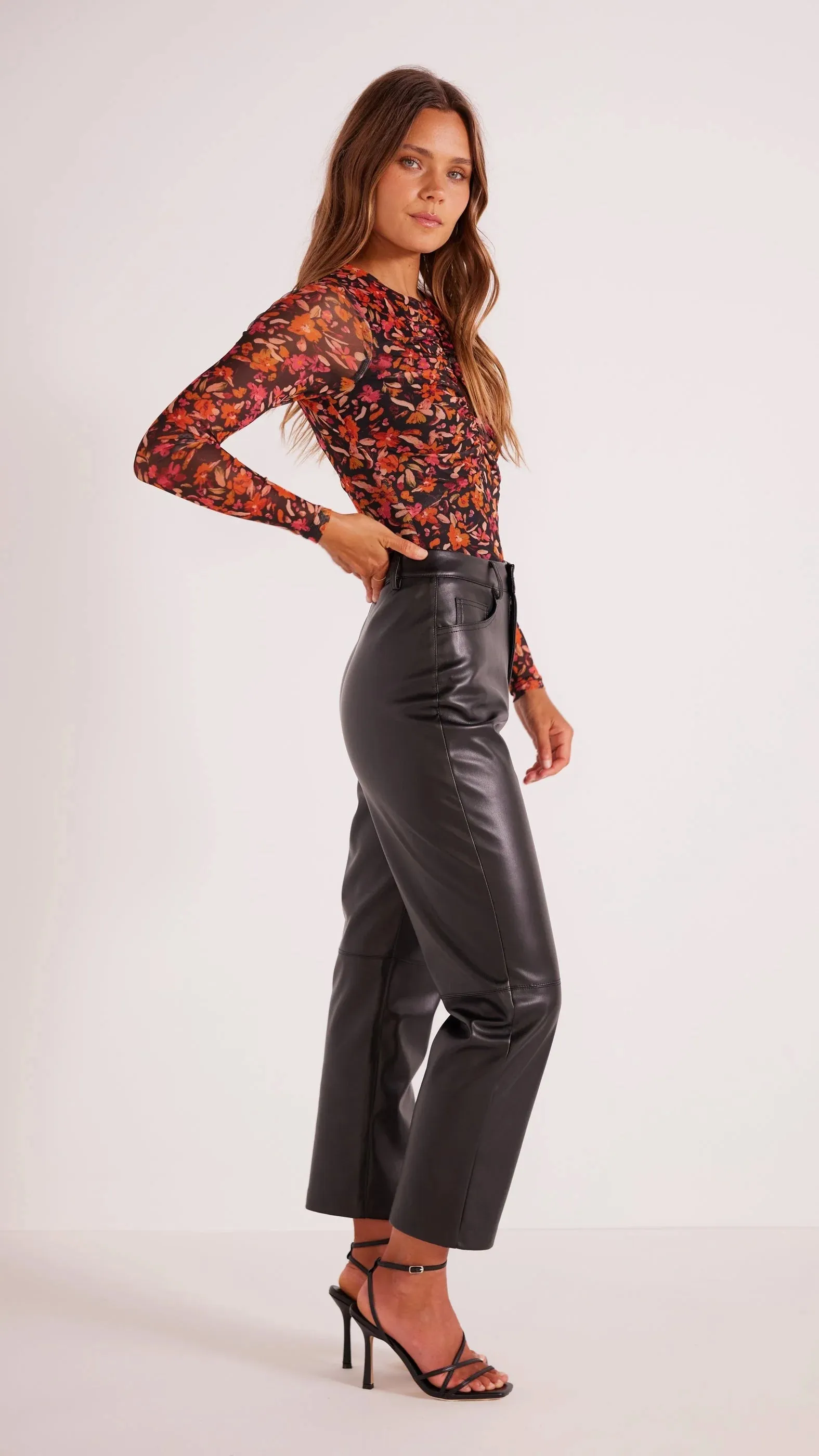 Sorrento Mesh Top-Floral
