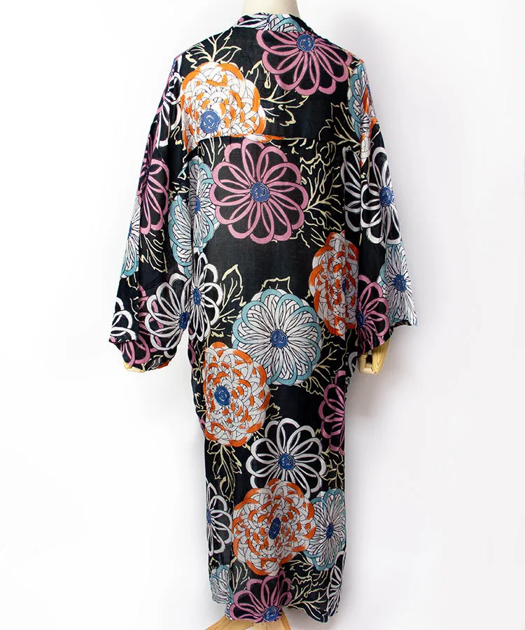 Sun Protection Cardigan  / Kiku Hanabi Boho Kimono Cardigan