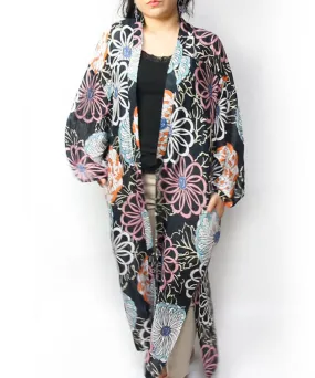 Sun Protection Cardigan  / Kiku Hanabi Boho Kimono Cardigan