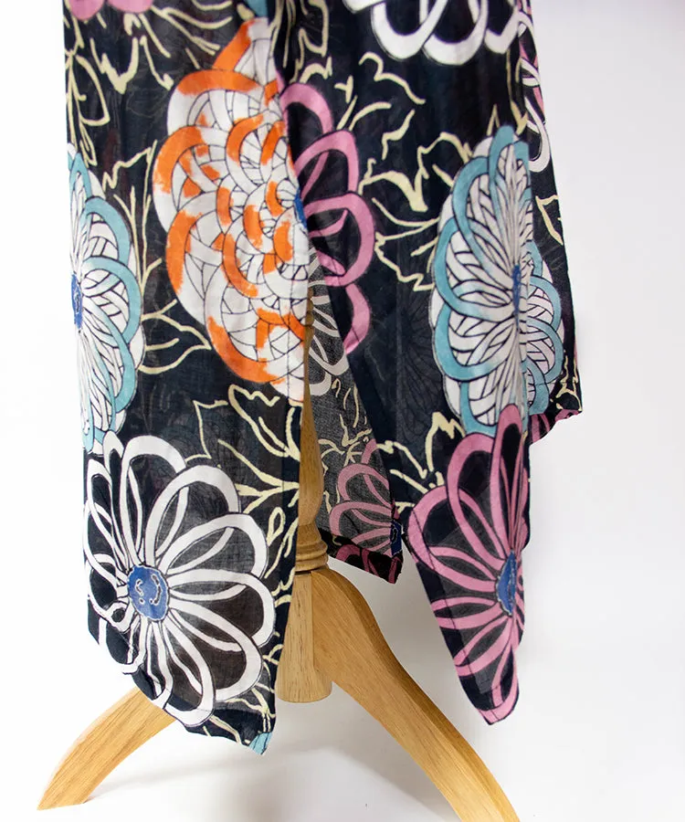 Sun Protection Cardigan  / Kiku Hanabi Boho Kimono Cardigan