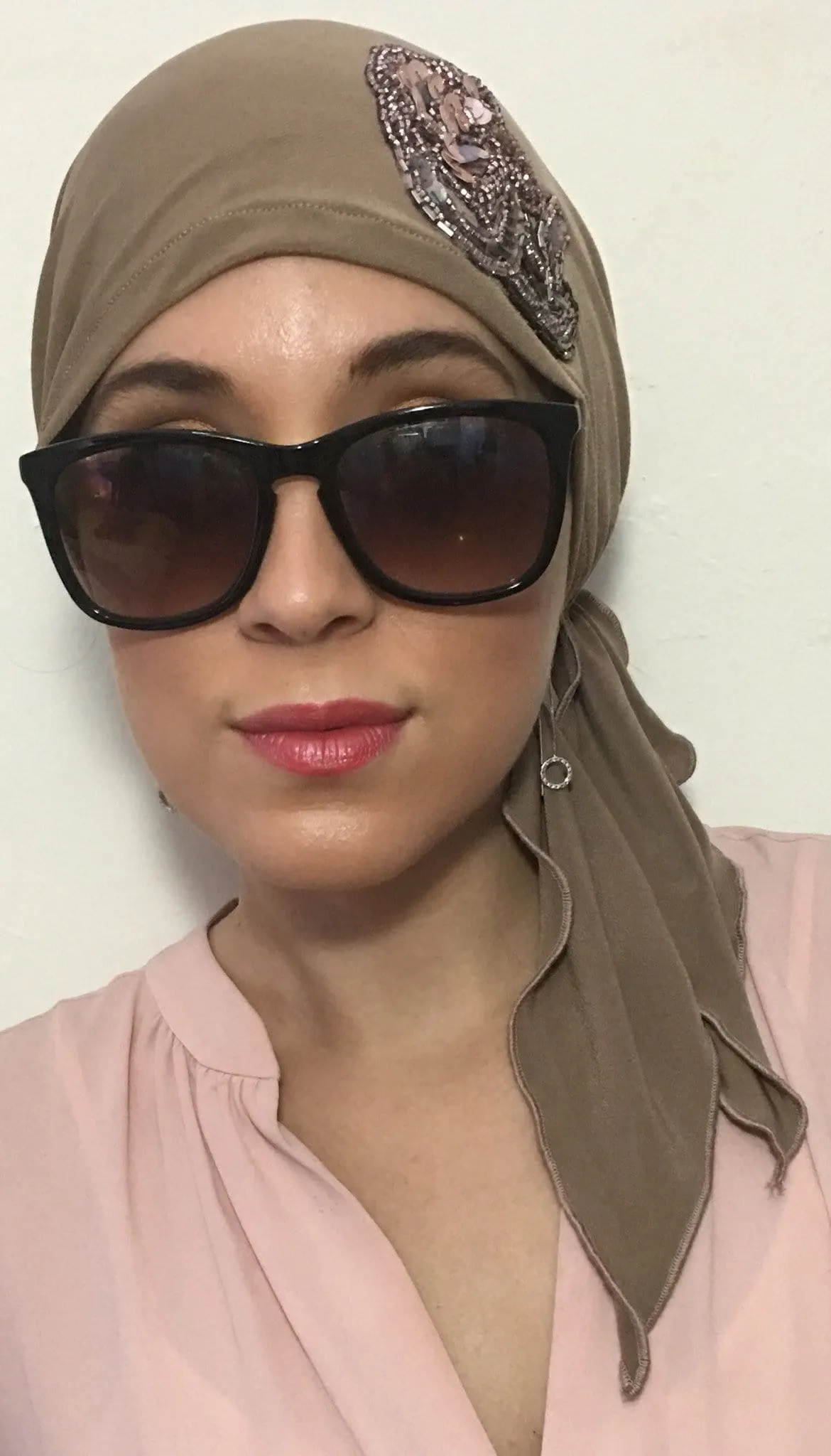Tan Sensation Chic and Rich Hijab Tichel Hair Wrap