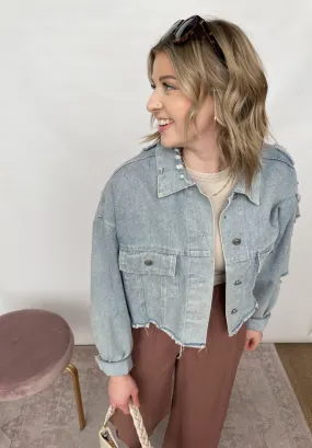 The Kadence Cropped Denim Jacket
