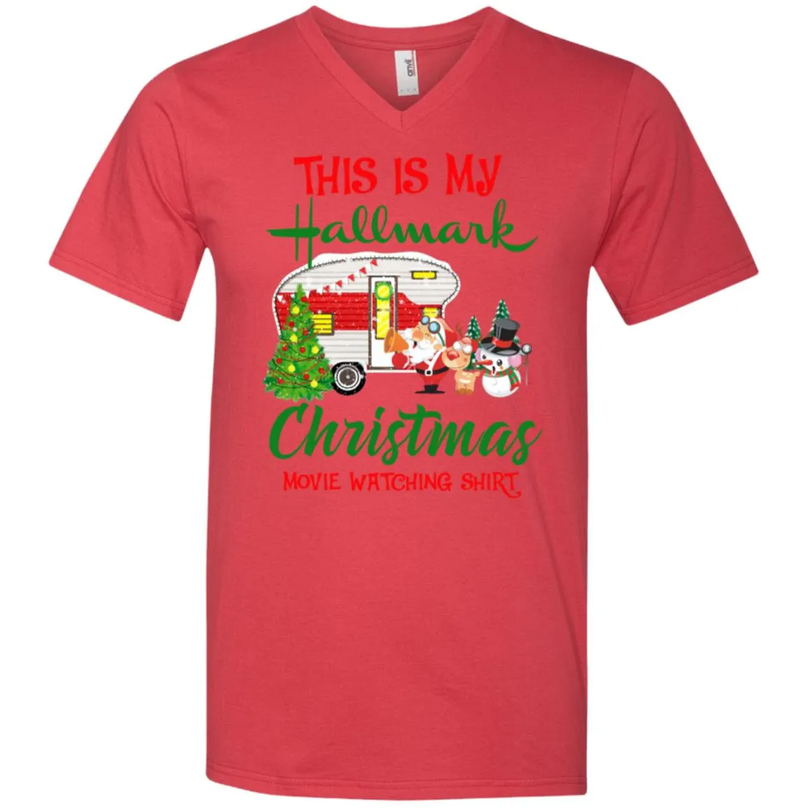 This Is My Hallmark Christmas Movie Watching Men V-Neck T-Shirt