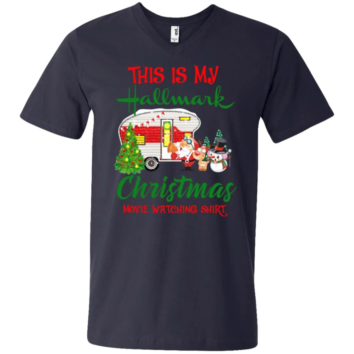 This Is My Hallmark Christmas Movie Watching Men V-Neck T-Shirt