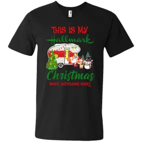 This Is My Hallmark Christmas Movie Watching Men V-Neck T-Shirt
