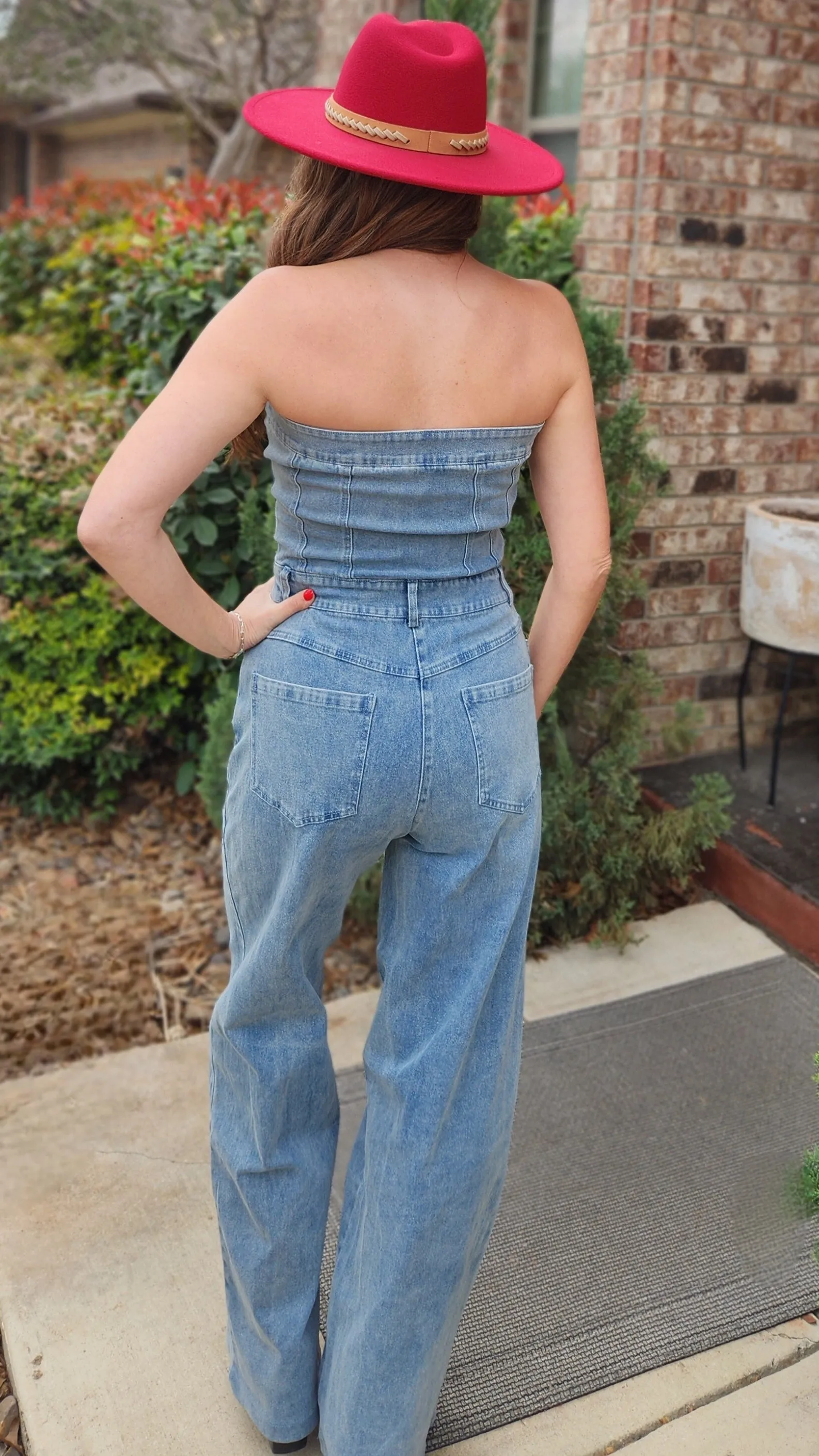 Turn Heads In This Denim Jumpsuit