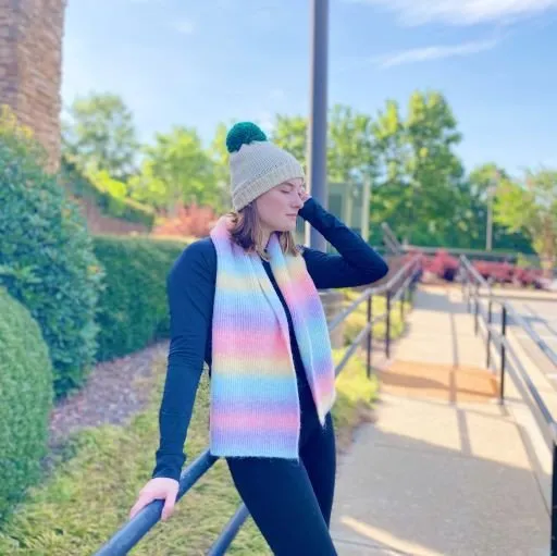 Unicorn Magic Cozy Rainbow Scarf