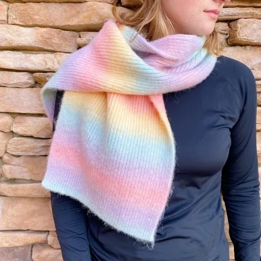 Unicorn Magic Cozy Rainbow Scarf