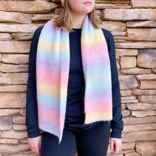 Unicorn Magic Cozy Rainbow Scarf
