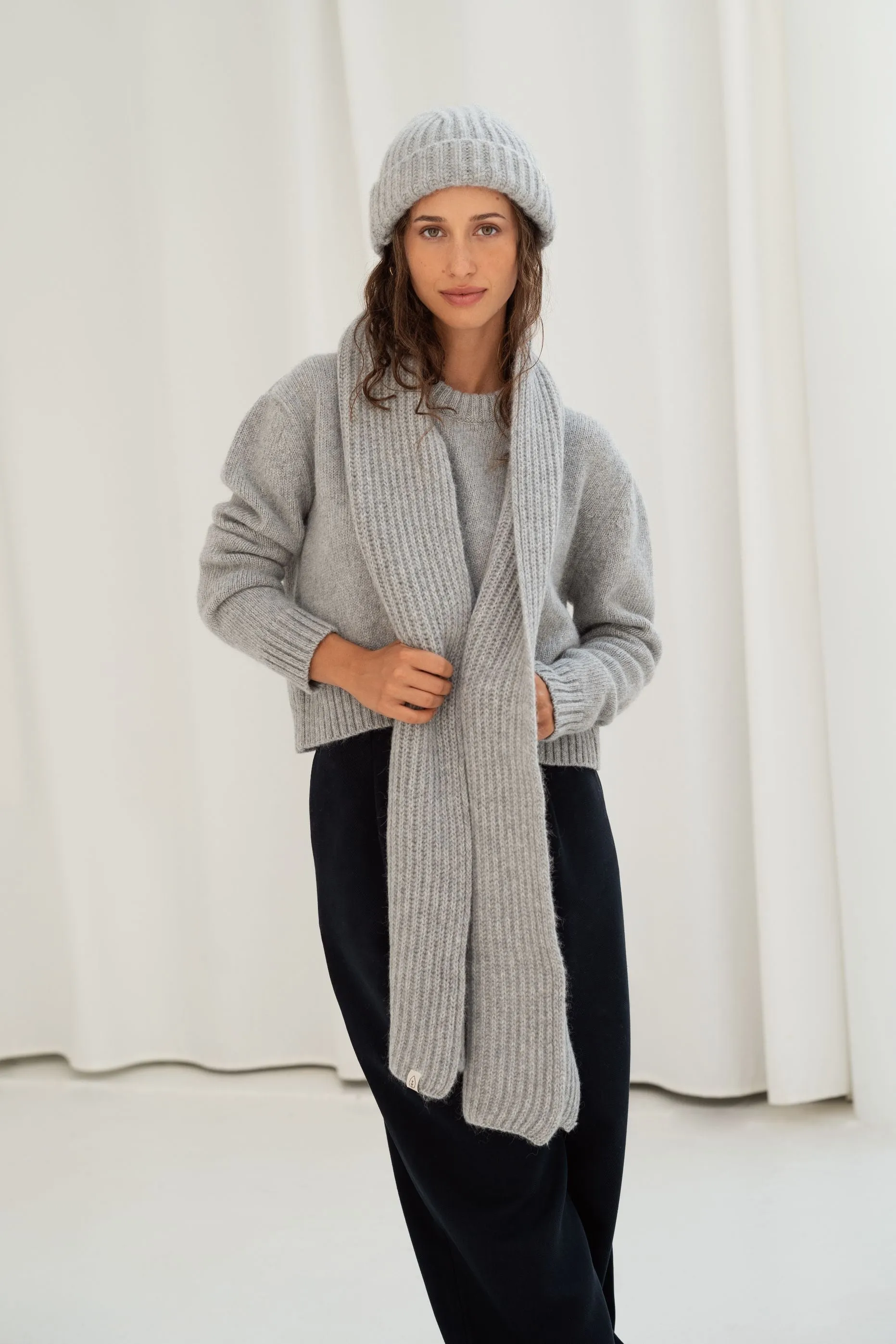 Vouga Orange Recycled Wool Scarf