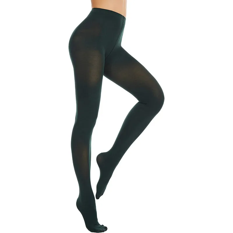 Women's 80 Denier Soft Semi Opaque Solid Color Footed Pantyhose Tights